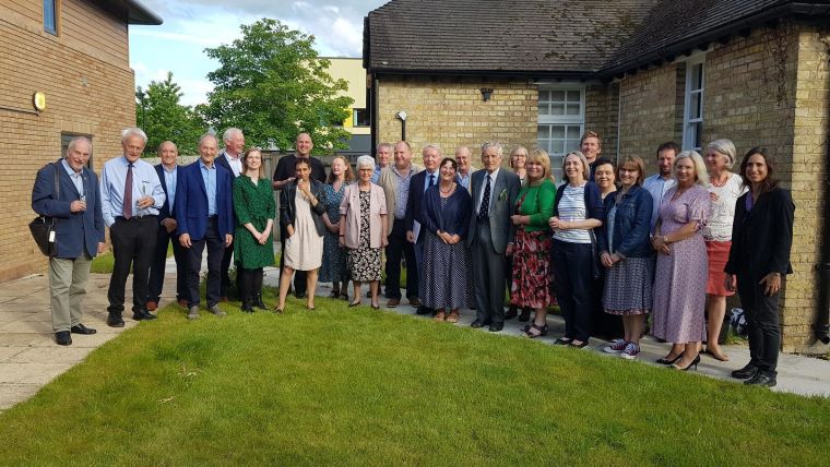 Group photo of attendees at the event in celebration of Prof Peter Elwood