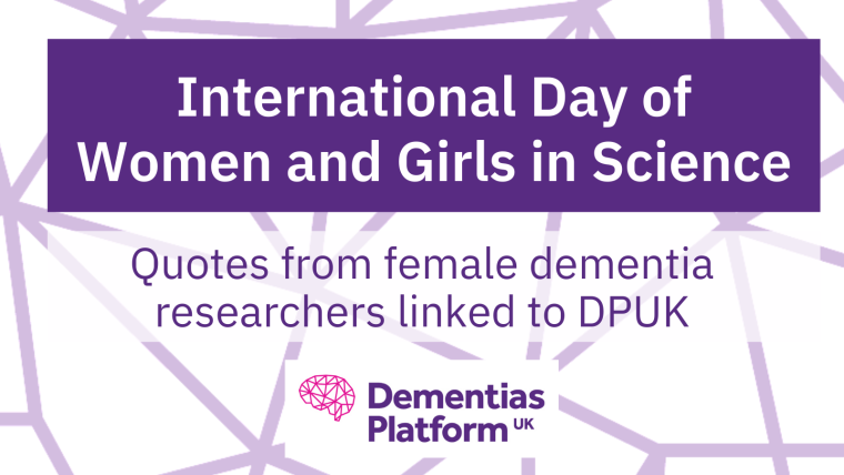 International Day of Women and Girls in Science title graphic.